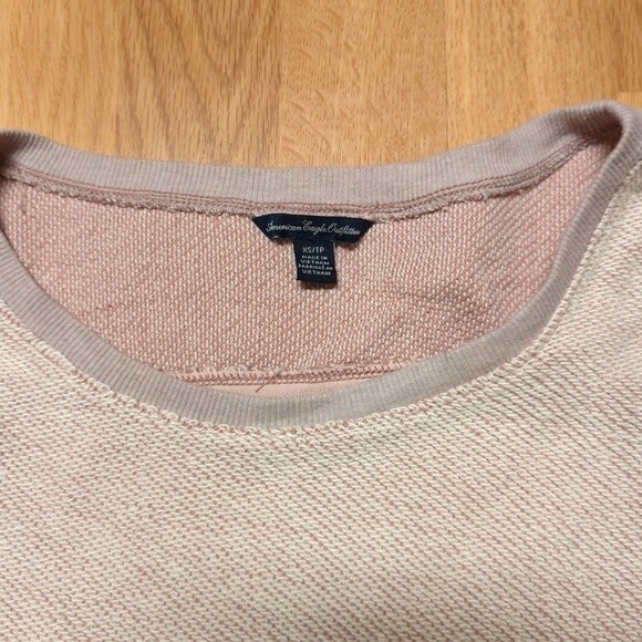 American Eagle Outfitters Sweater Sweatshirt Womens XS Pink Pullover - Picture 4 of 9